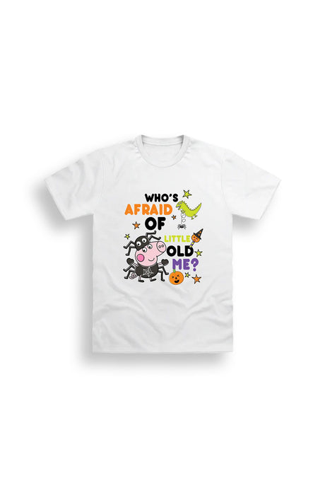 Boys George Pig White Halloween T-Shirt