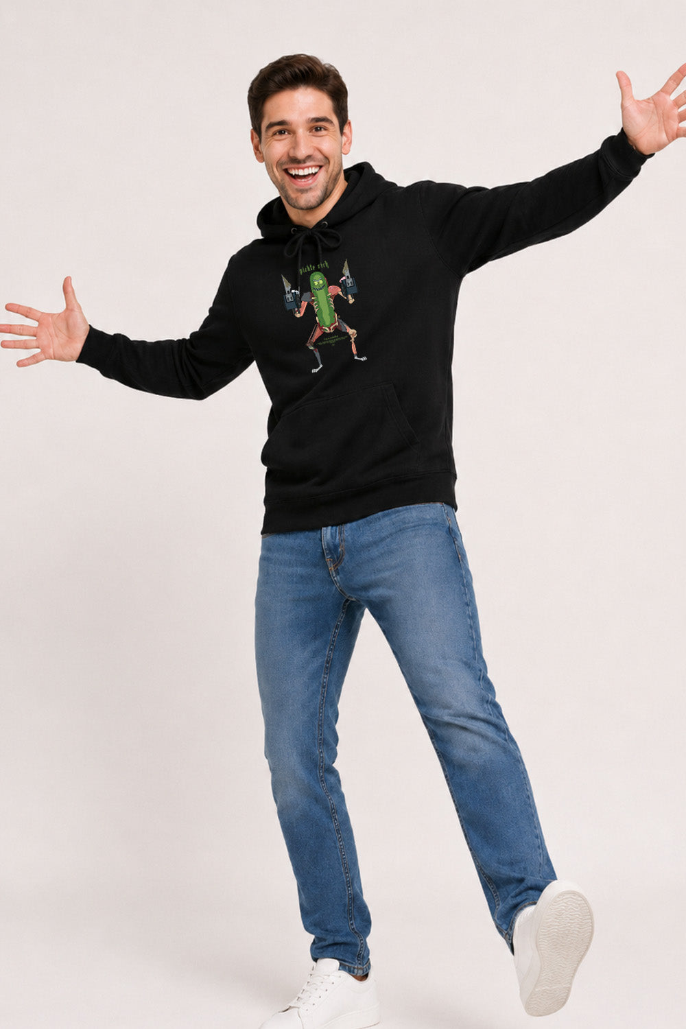 Mens Rick and Morty Pickle Rick Hoodie