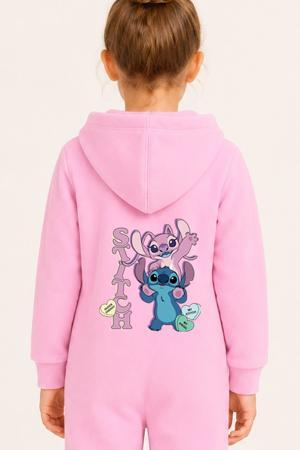 Disney Lilo and Stitch Girls Hooded Onesie