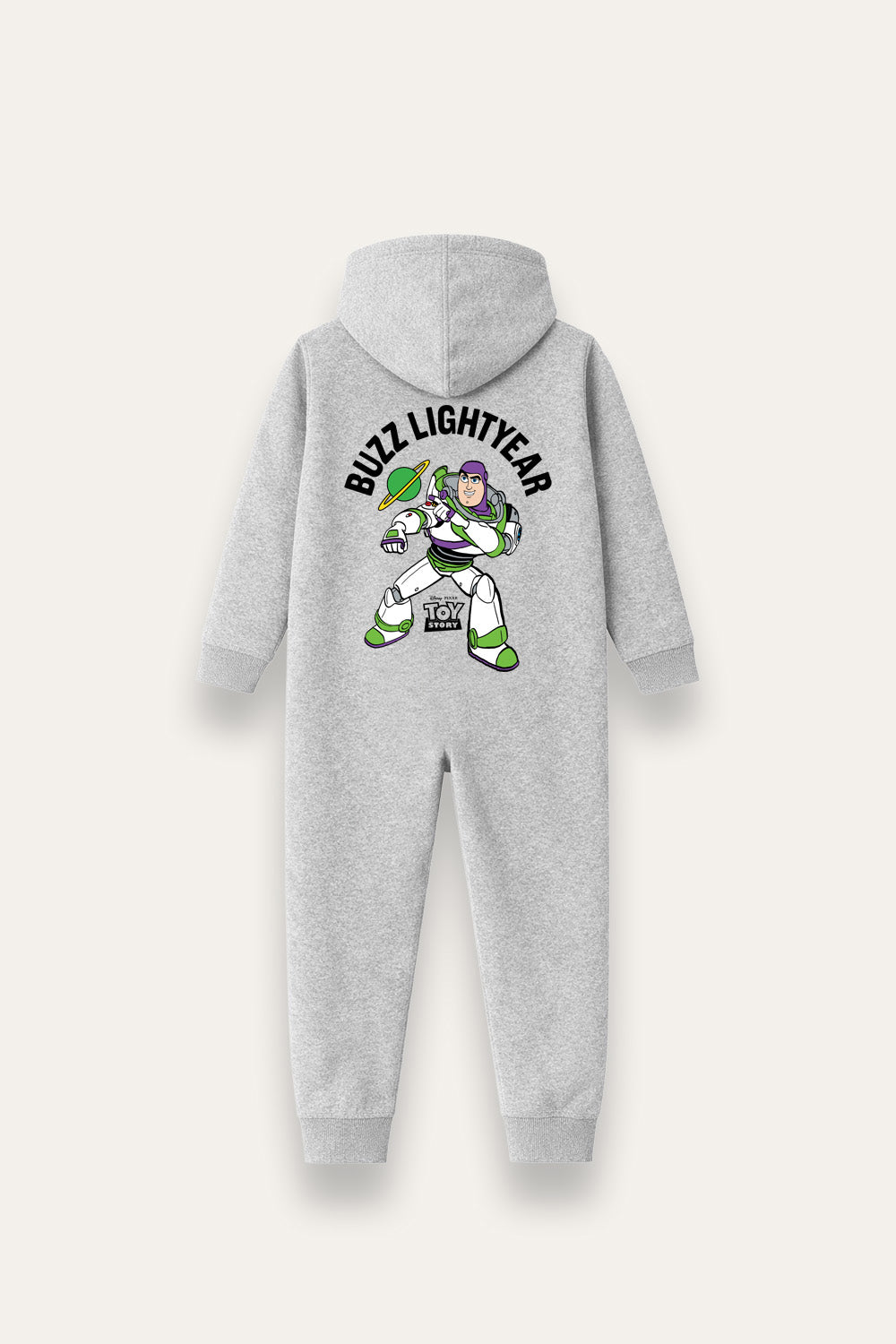 Disney Toy Story Buzz Lightyear Boys Black Hooded Onesie