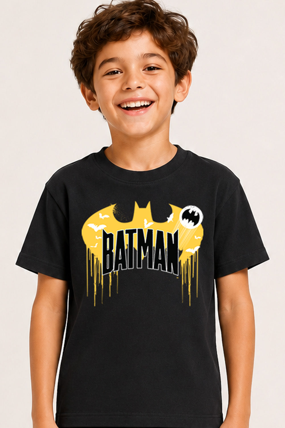 Batman Boys Black Short Pyjama Set