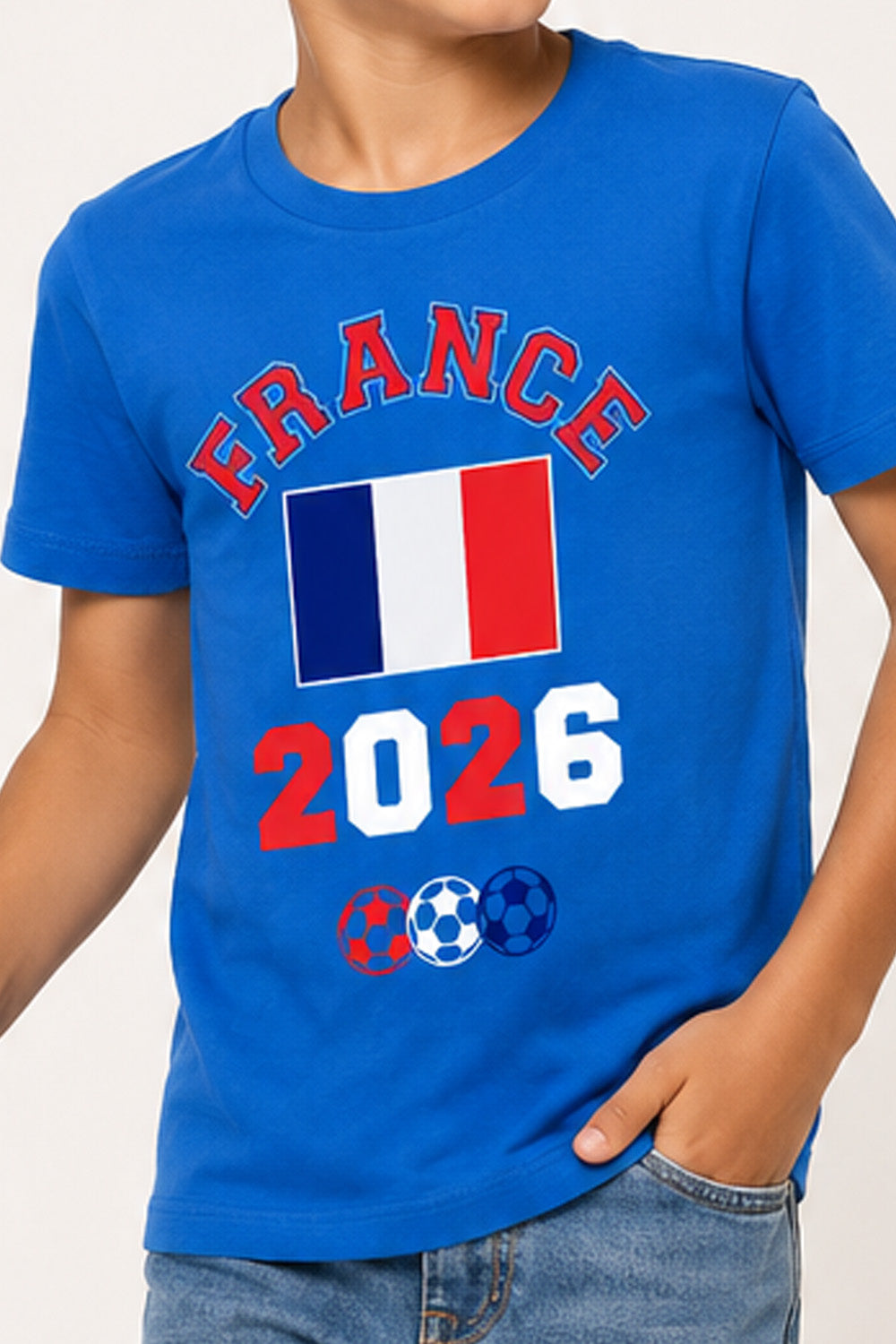 Kids France Football T-Shirt
