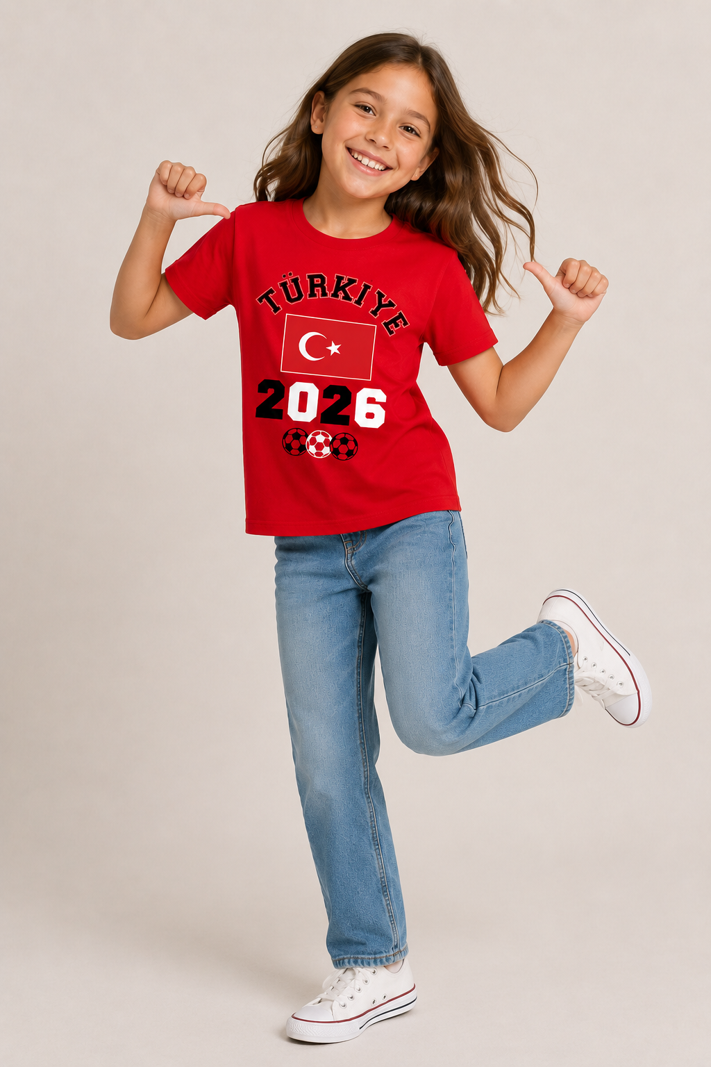 Kids Turkiye Football T-Shirt