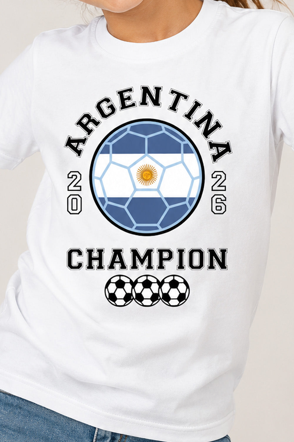 Kids Argentina Football T-Shirt