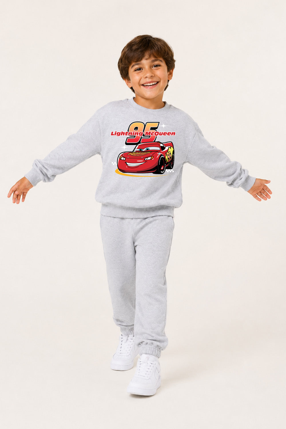 Disney Cars Lightning McQueen Boys Black Sweatshirt and Jogger Set