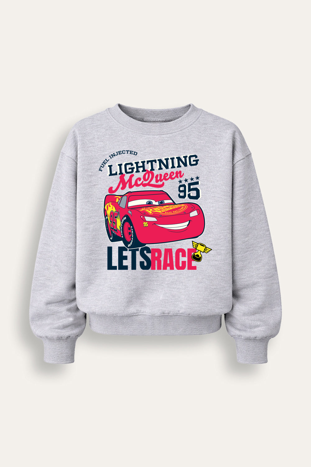 Disney Cars Lightning McQueen Boys Black Sweatshirt