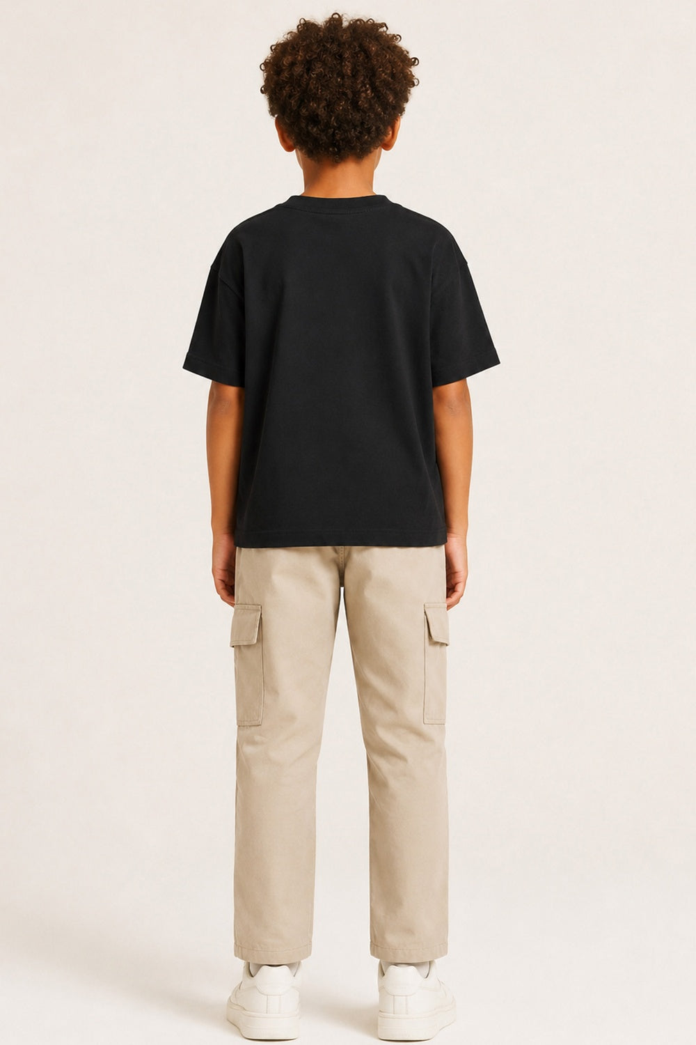 Halloween Full Skeleton Kids Black T-Shirt