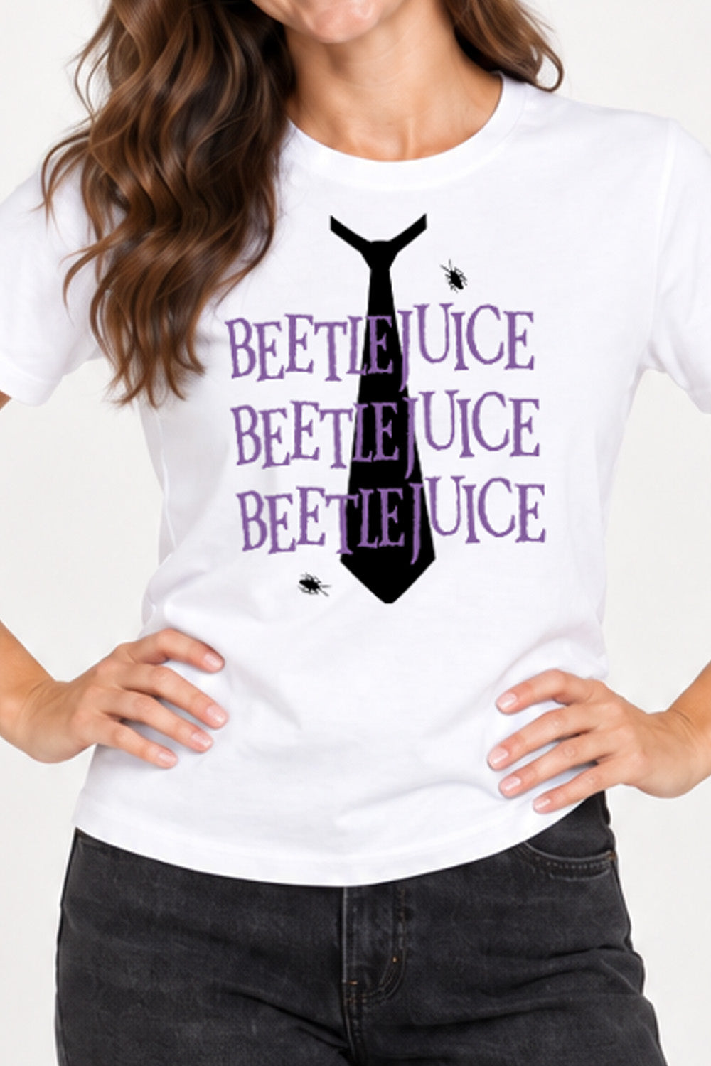 Beetlejuice Womens White T-Shirt