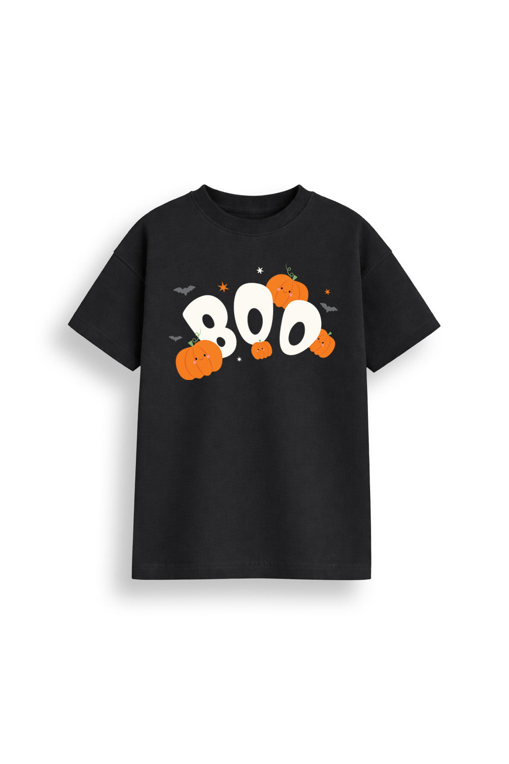 Halloween Boo Kids Black T-Shirt