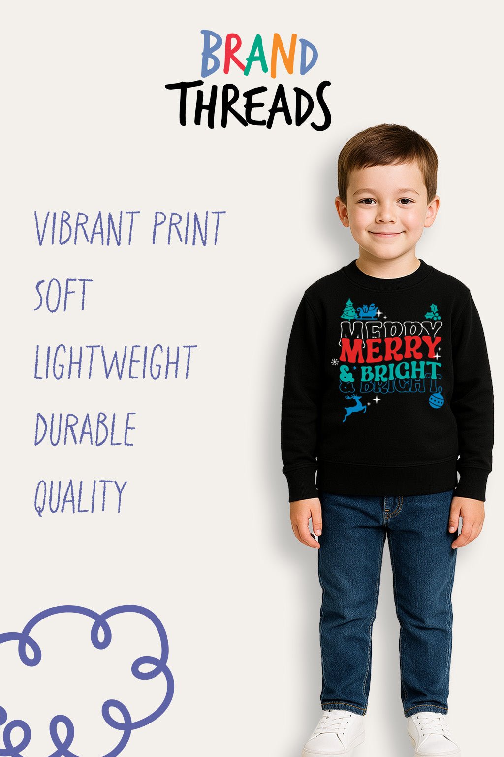 Boys Christmas Sweatshirt - Brand Threads