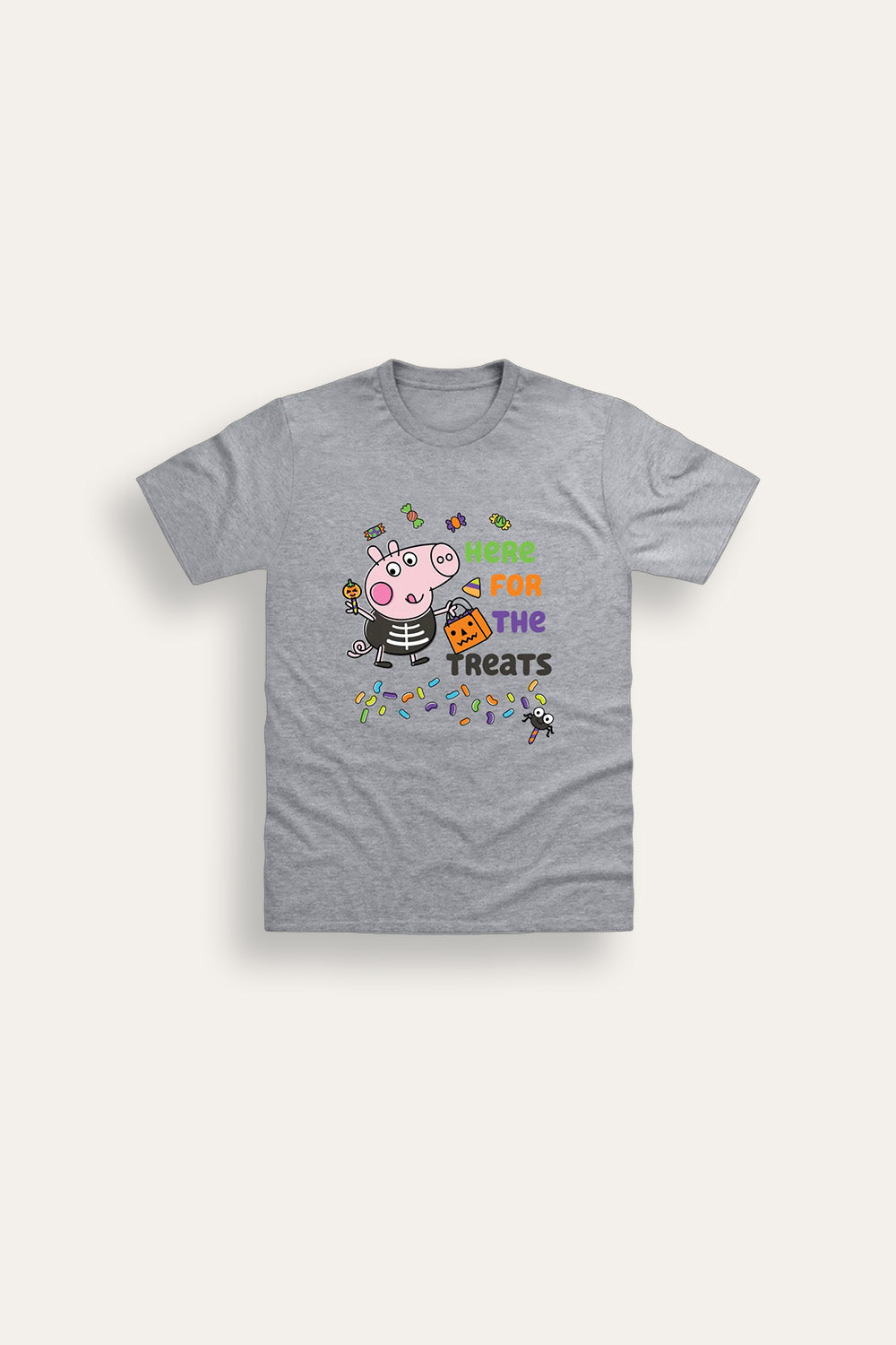 Boys George Grey Halloween T Shirt - Brand Threads