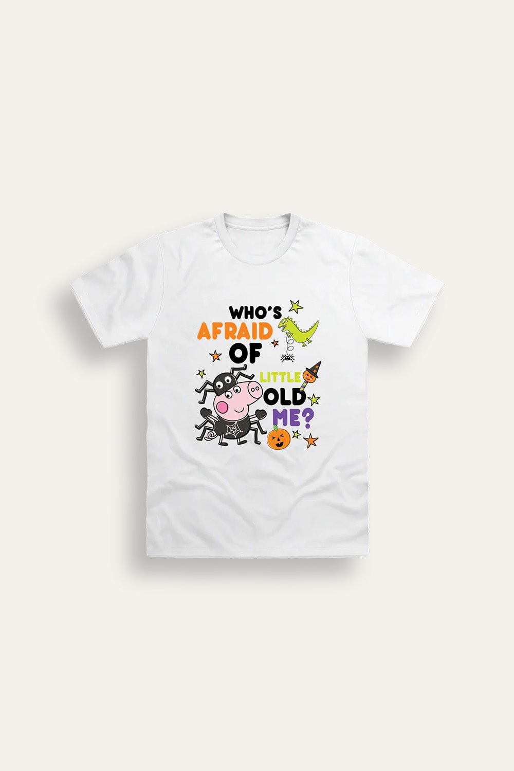 Boys George Pig White Halloween T-Shirt - Brand Threads