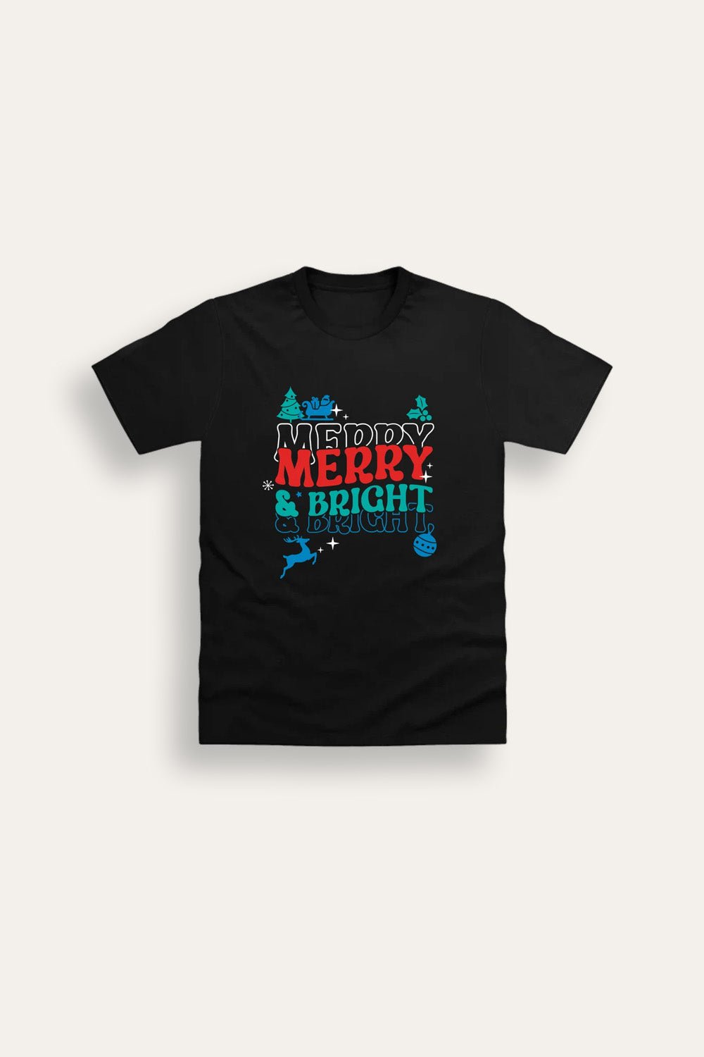 Boys “Merry And Bright” Christmas T-Shirt - Brand Threads
