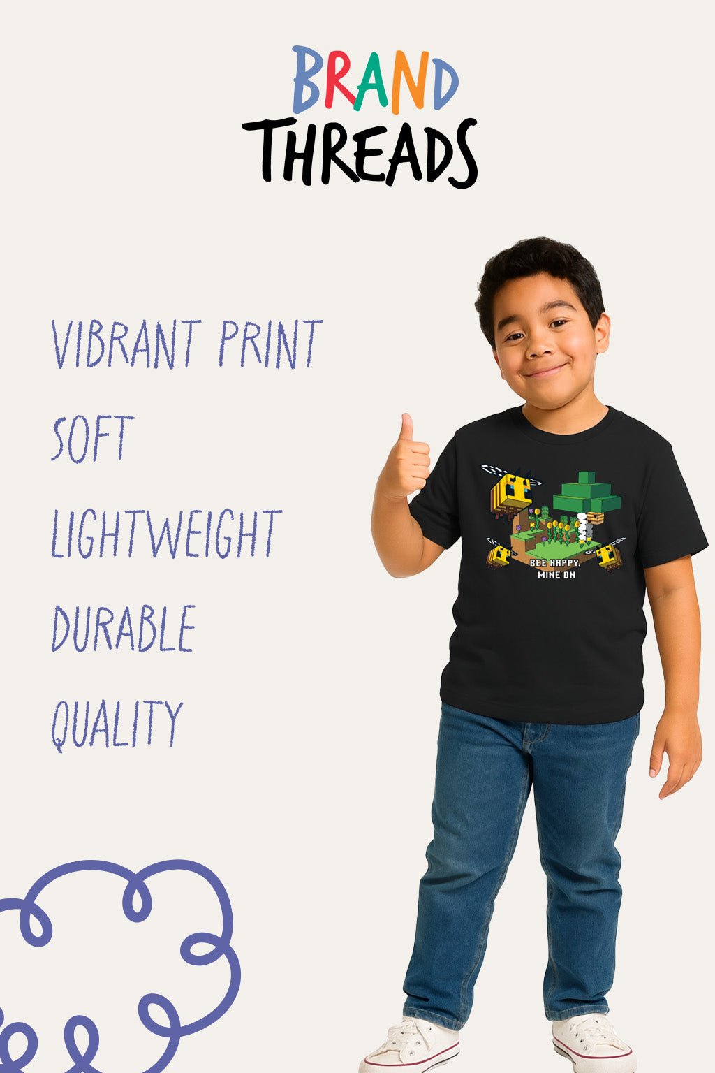 Boys Minecraft Black T-Shirt - Brand Threads