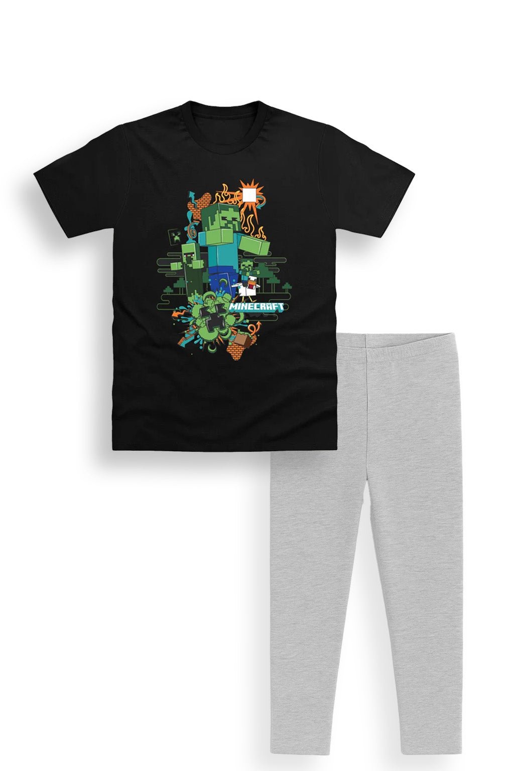 Boys Minecraft Pyjamas Set - Brand Threads