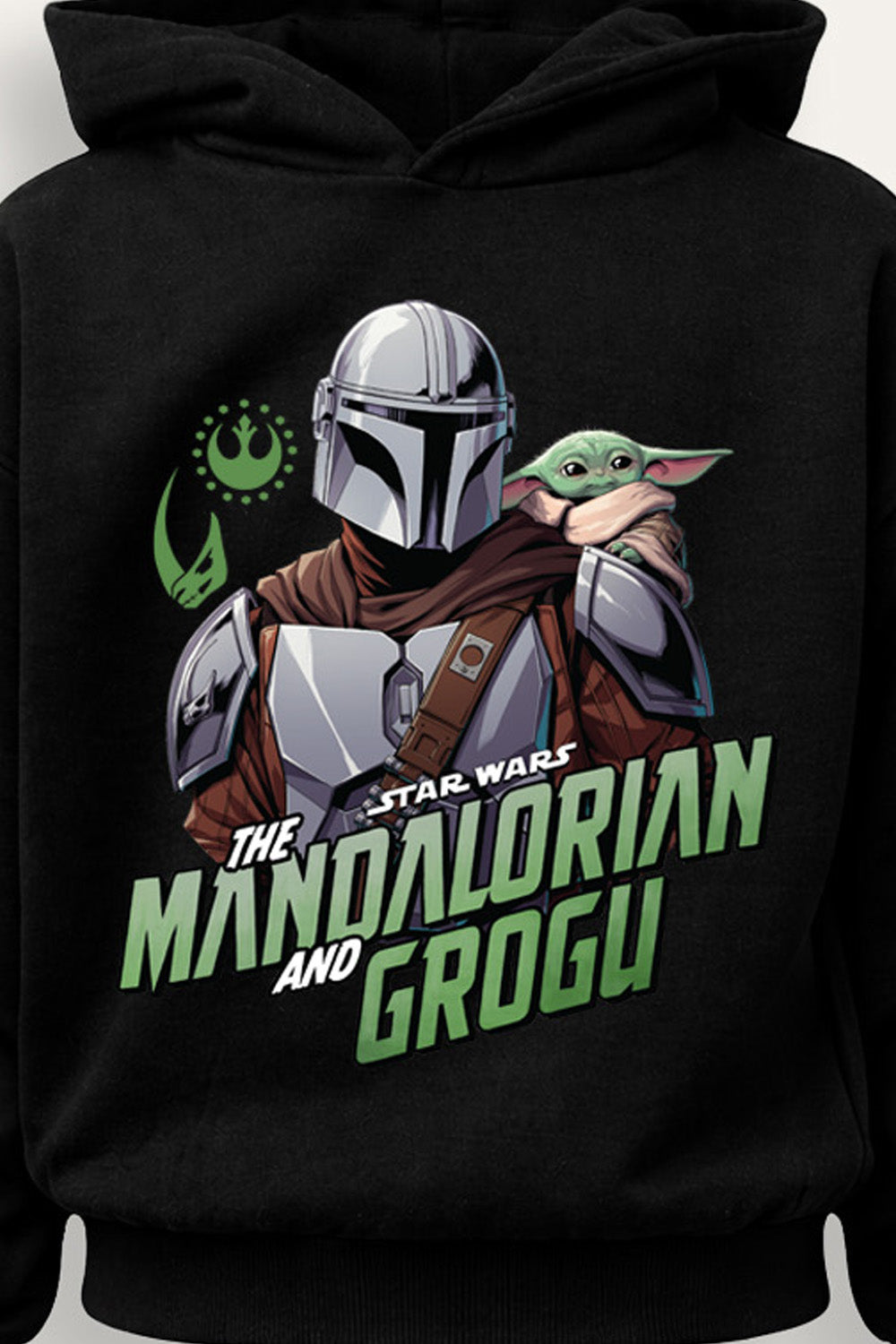 Boys Mandalorian and Grogu Hoodie