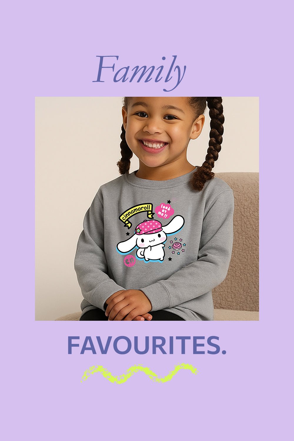 Cinnamoroll Girls Grey Pyjama Set - Brand Threads