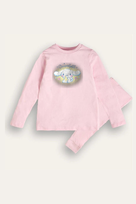 Cinnamoroll Girls Pink Pyjama Set – 100% Cotton - Brand Threads
