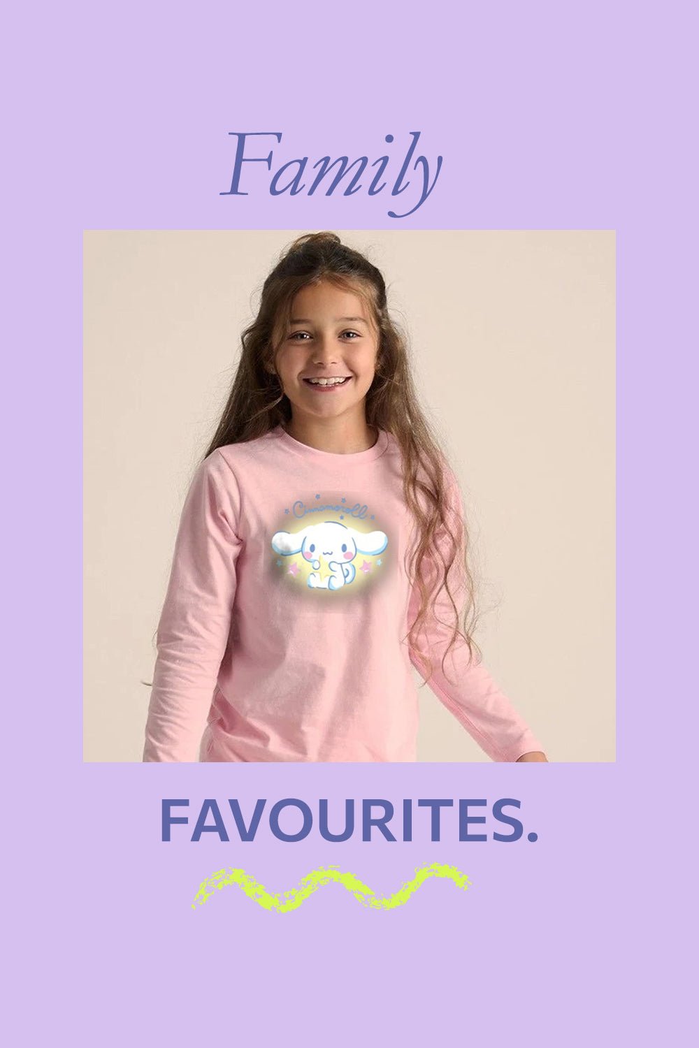 Cinnamoroll Girls Pink Pyjama Set – 100% Cotton - Brand Threads
