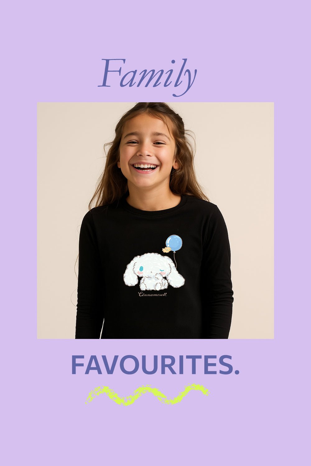 Cinnamoroll Girls Pyjama Set Black - Brand Threads