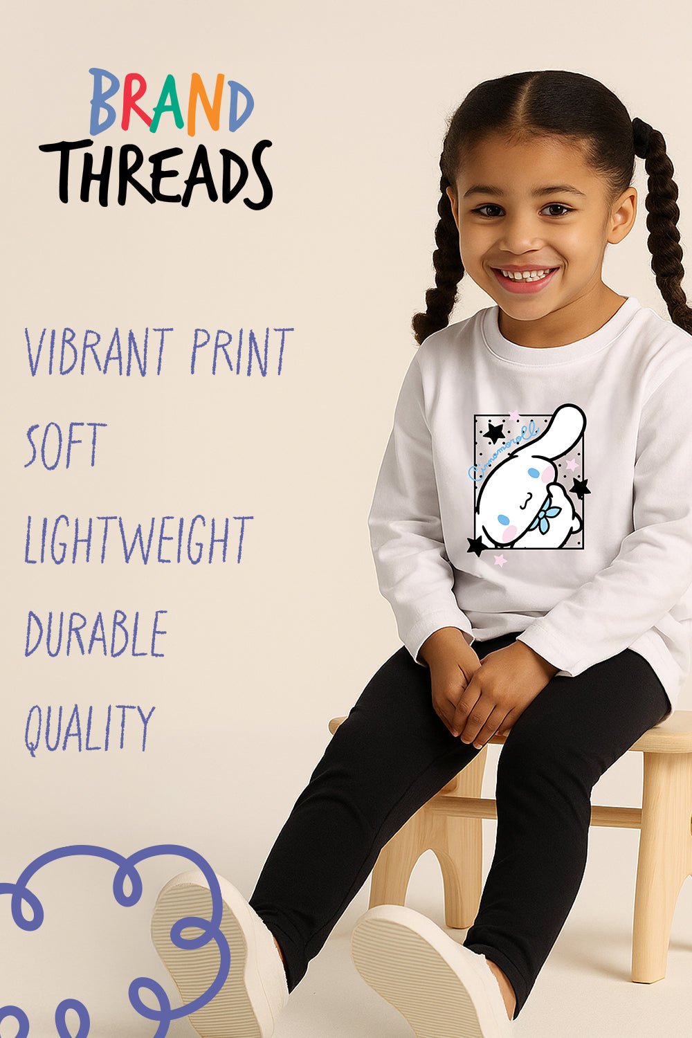 Cinnamoroll Girls Pyjama Set White - Brand Threads