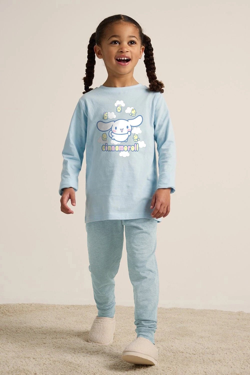 Cinnamoroll girls pyjamas – blue long sleeve pyjama set - Brand Threads