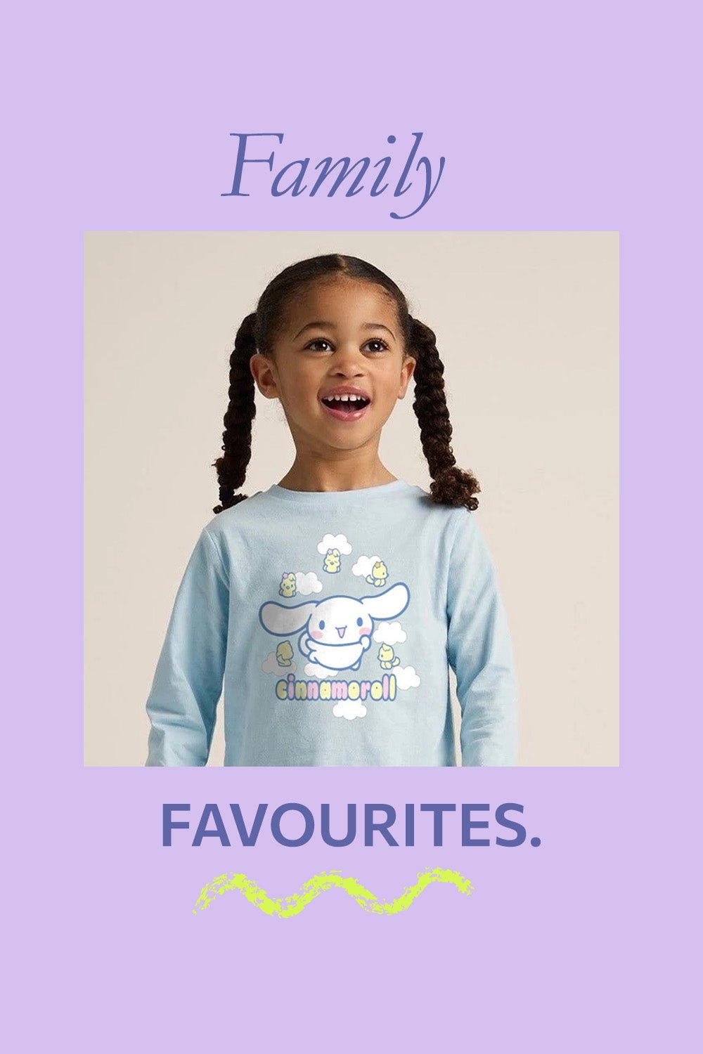 Cinnamoroll girls pyjamas – blue long sleeve pyjama set - Brand Threads