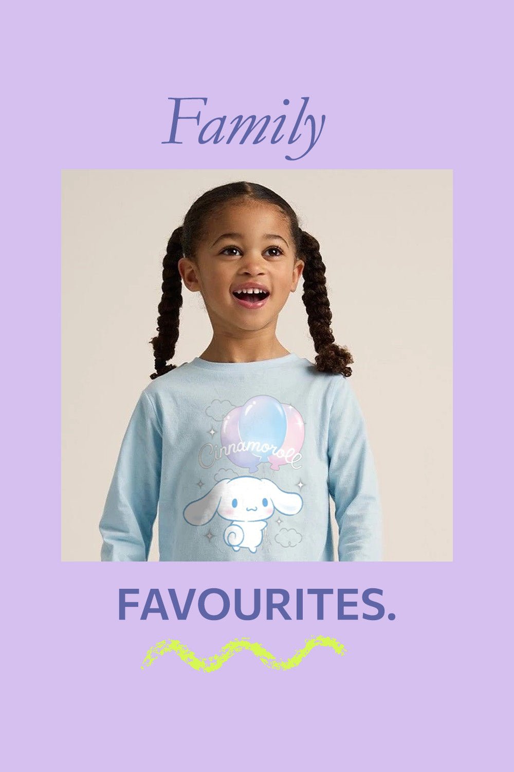 Cinnamoroll girls pyjamas – long sleeve blue pyjama set - Brand Threads