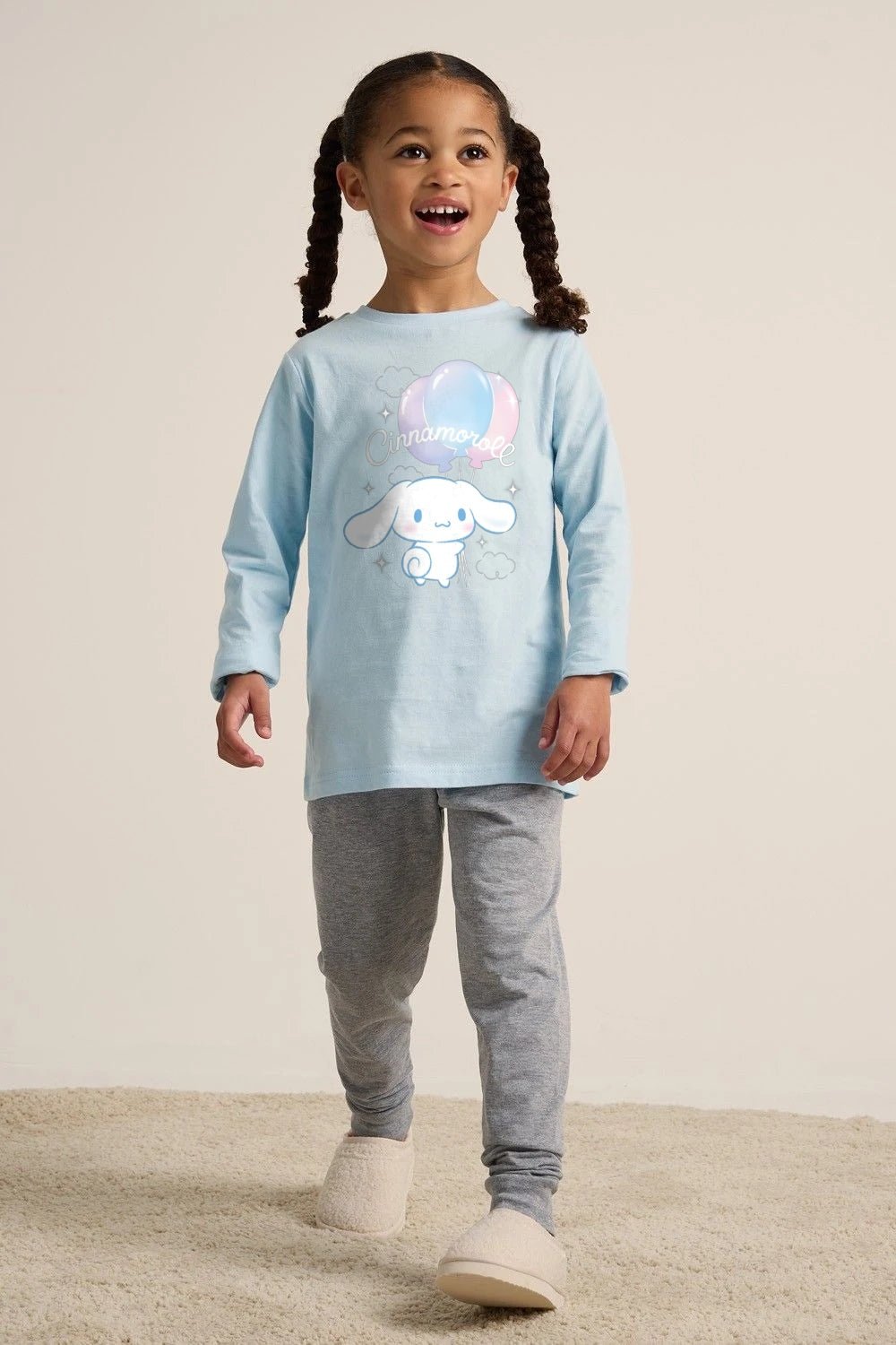 Cinnamoroll girls pyjamas – long sleeve blue pyjama set - Brand Threads