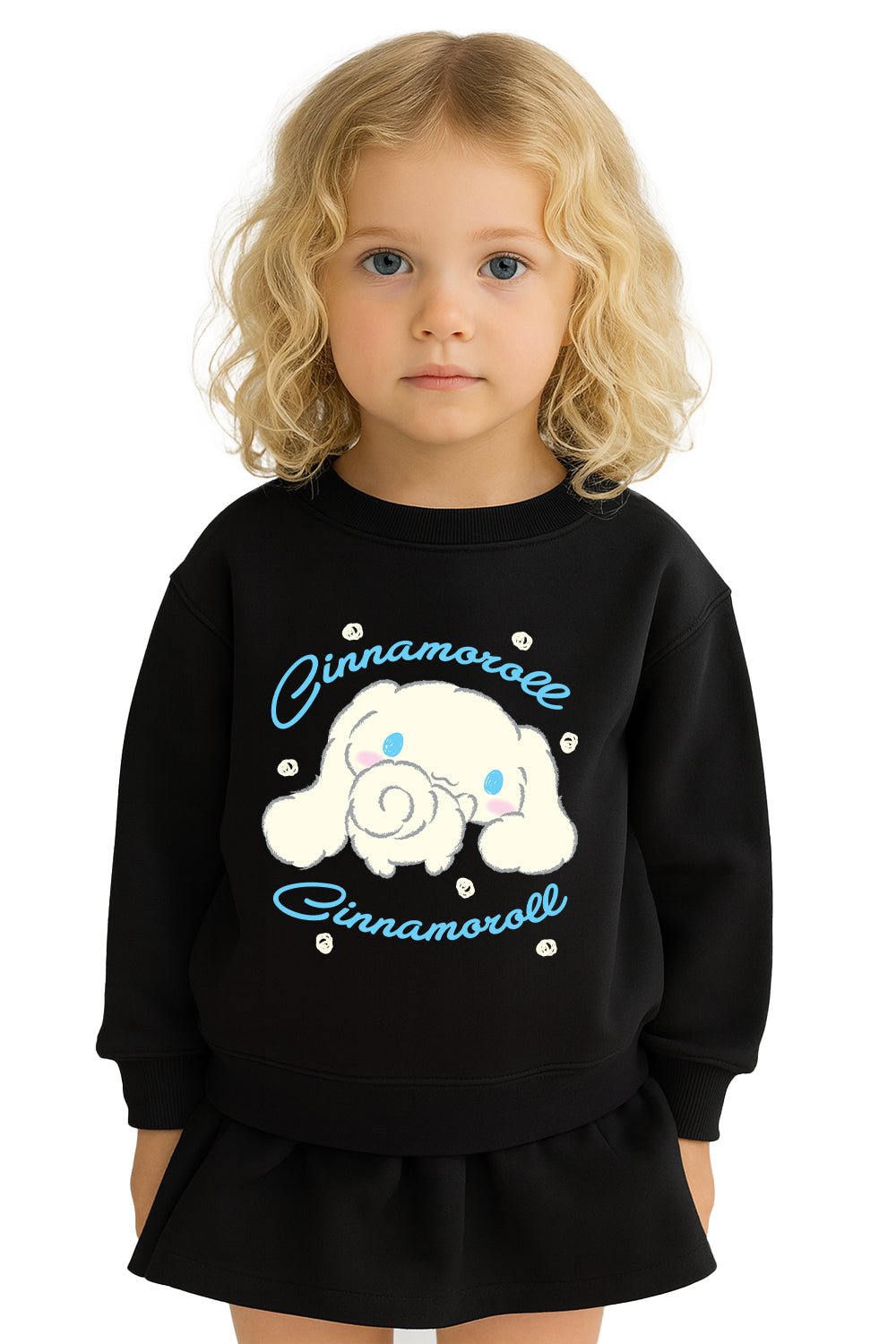 Cinnamoroll girls sweatshirt – long sleeve black sweater - Brand Threads
