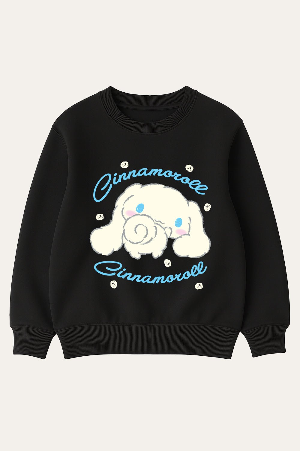 Cinnamoroll girls sweatshirt – long sleeve black sweater - Brand Threads