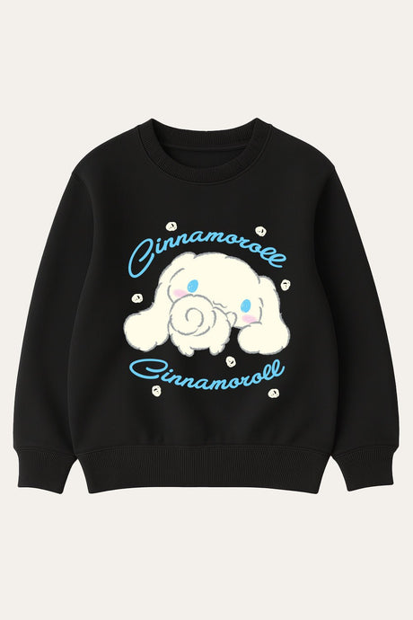 Cinnamoroll girls sweatshirt – long sleeve black sweater - Brand Threads