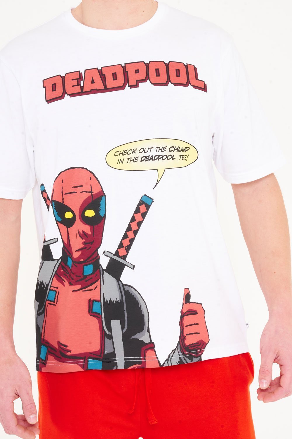 Deadpool T-Shirt & Shorts Pyjama Set - Brand Threads