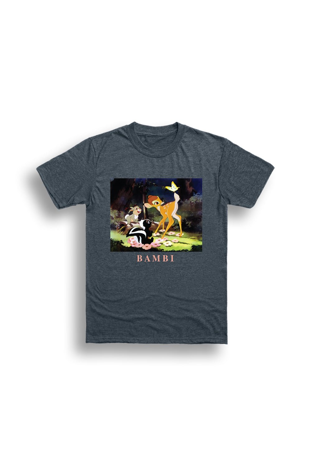 Disney Bambi Women’s T-Shirt – Classic Dark Heather Tee - Brand Threads