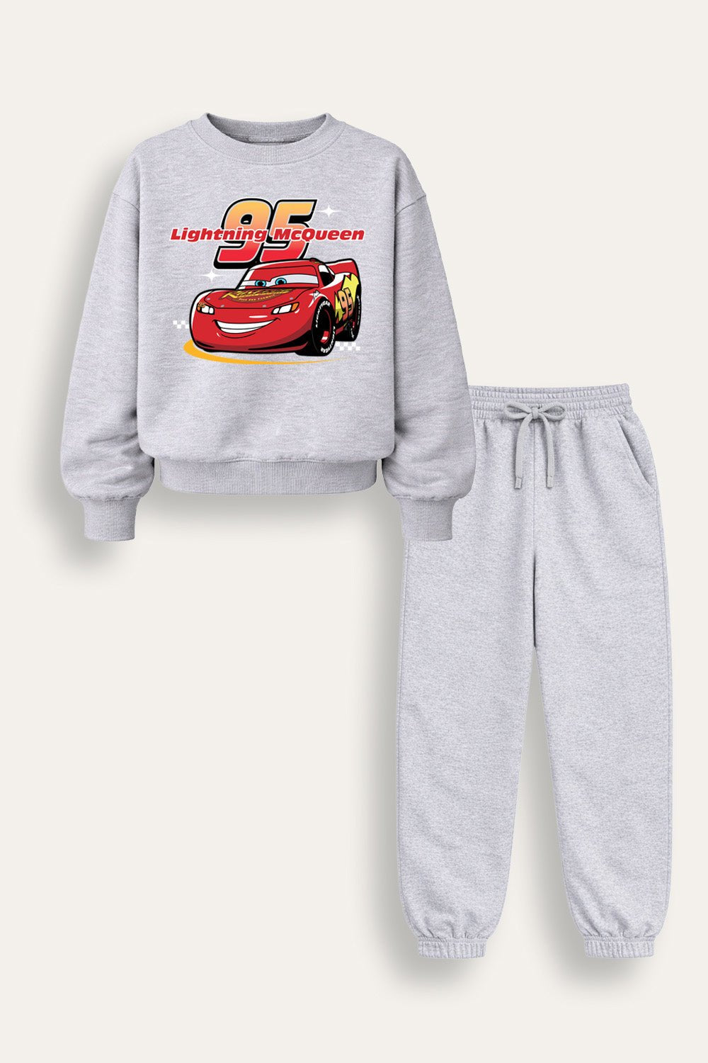 Disney Cars Lightning McQueen Boys Black Sweatshirt and Jogger Set - Brand Threads