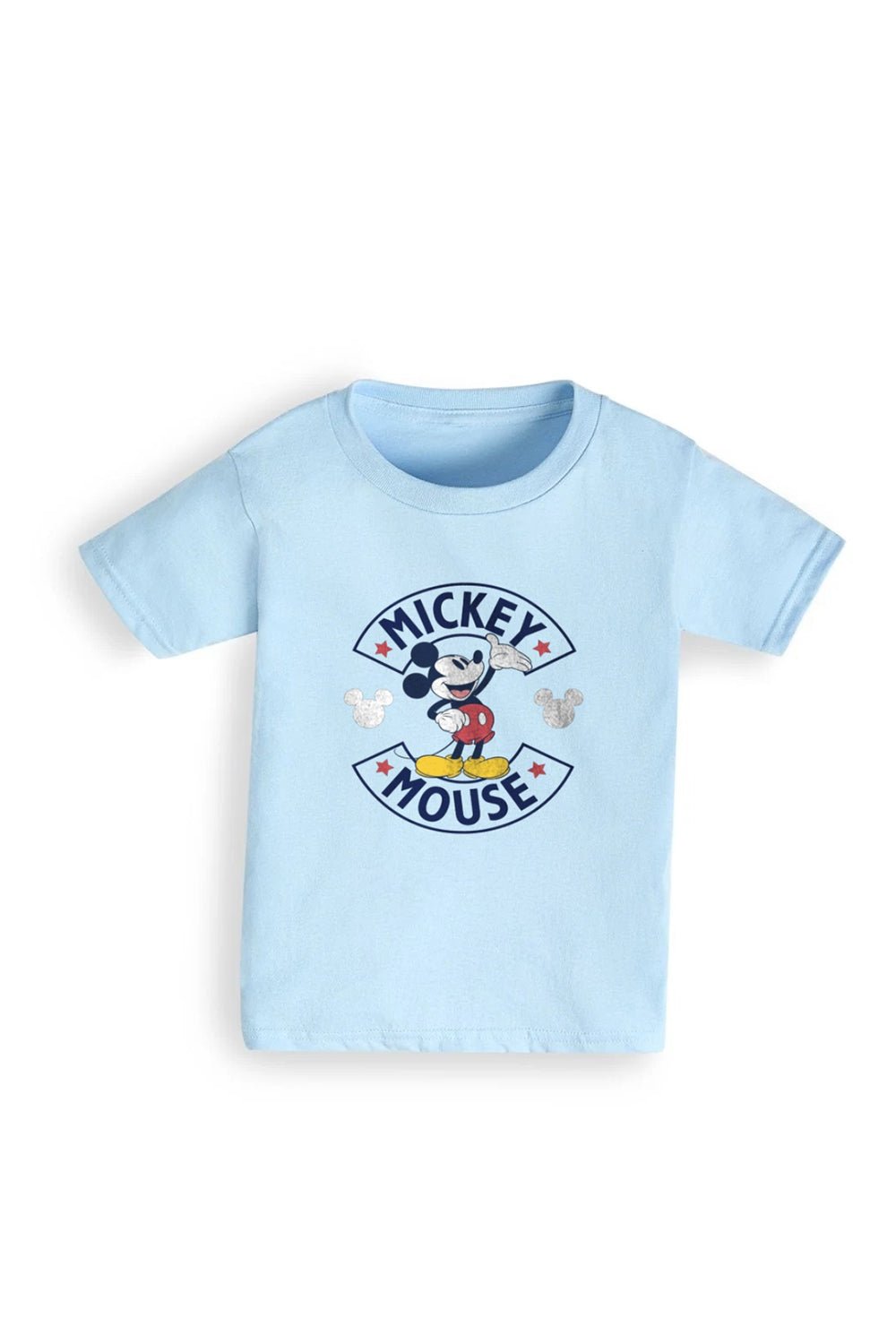 Disney Mickey Mouse Boys T-Shirt – 100% Cotton Light Blue - Brand Threads