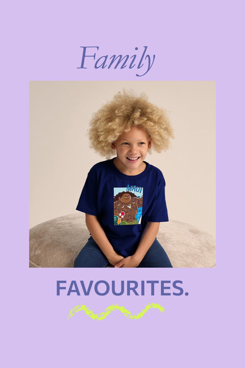 Disney Moana 2 Boys T-Shirt – Navy 100% Cotton Short Sleeve Tee - Brand Threads