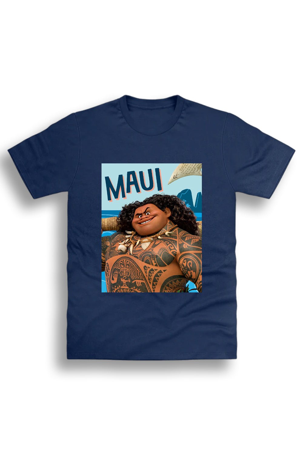 Disney Moana 2 Boys T-Shirt – Navy 100% Cotton Short Sleeve Tee - Brand Threads