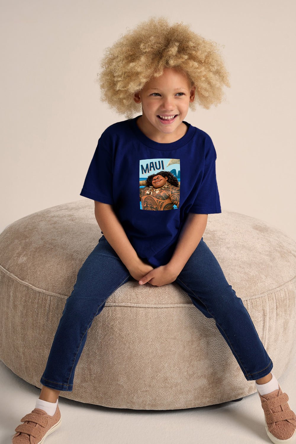 Disney Moana 2 Boys T-Shirt – Navy 100% Cotton Short Sleeve Tee - Brand Threads