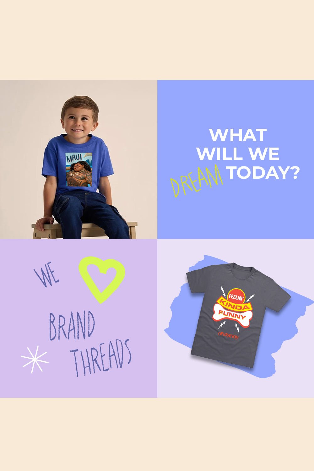 Disney Moana 2 Boys T-Shirt – Royal Blue 100% Cotton Short Sleeve Tee - Brand Threads