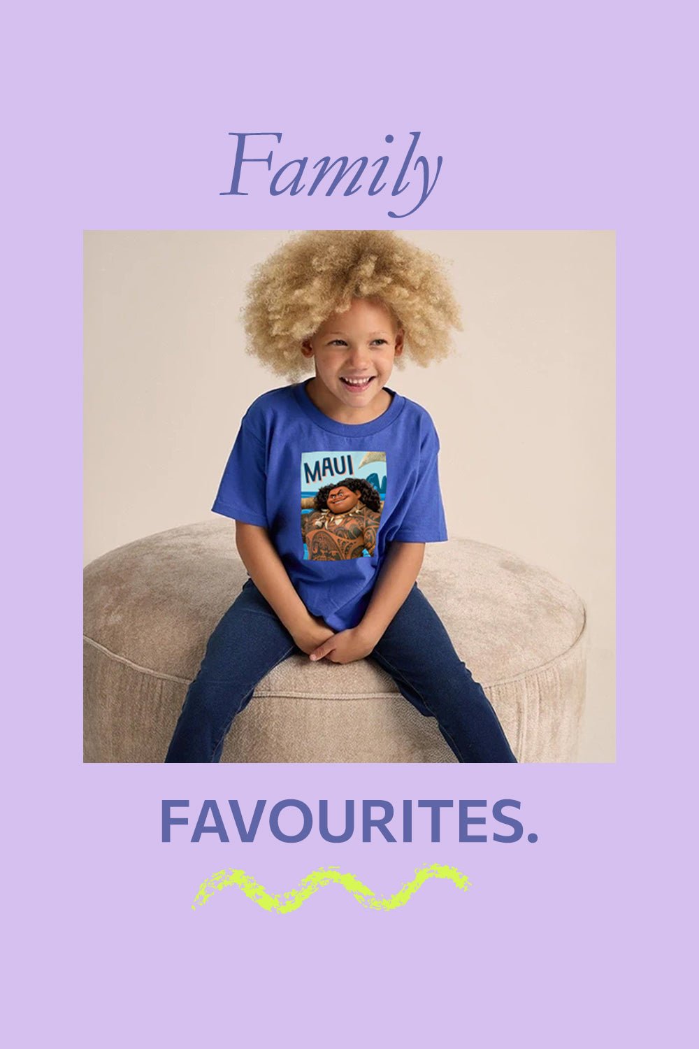 Disney Moana 2 Boys T-Shirt – Royal Blue 100% Cotton Short Sleeve Tee - Brand Threads