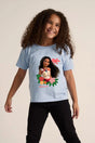 Disney Moana 2 Girls T-Shirt – Light Blue 100% Cotton Short Sleeve Tee - Brand Threads