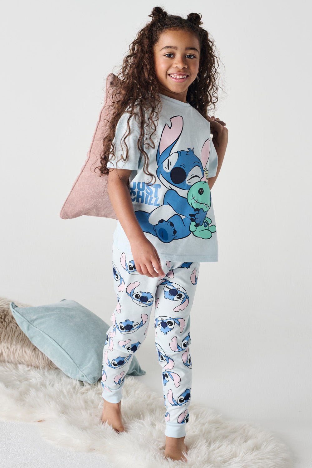 Disney Stitch Girls Pyjama Set - Brand Threads