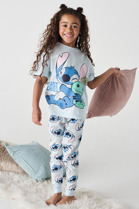 Disney Stitch Girls Pyjama Set - Brand Threads
