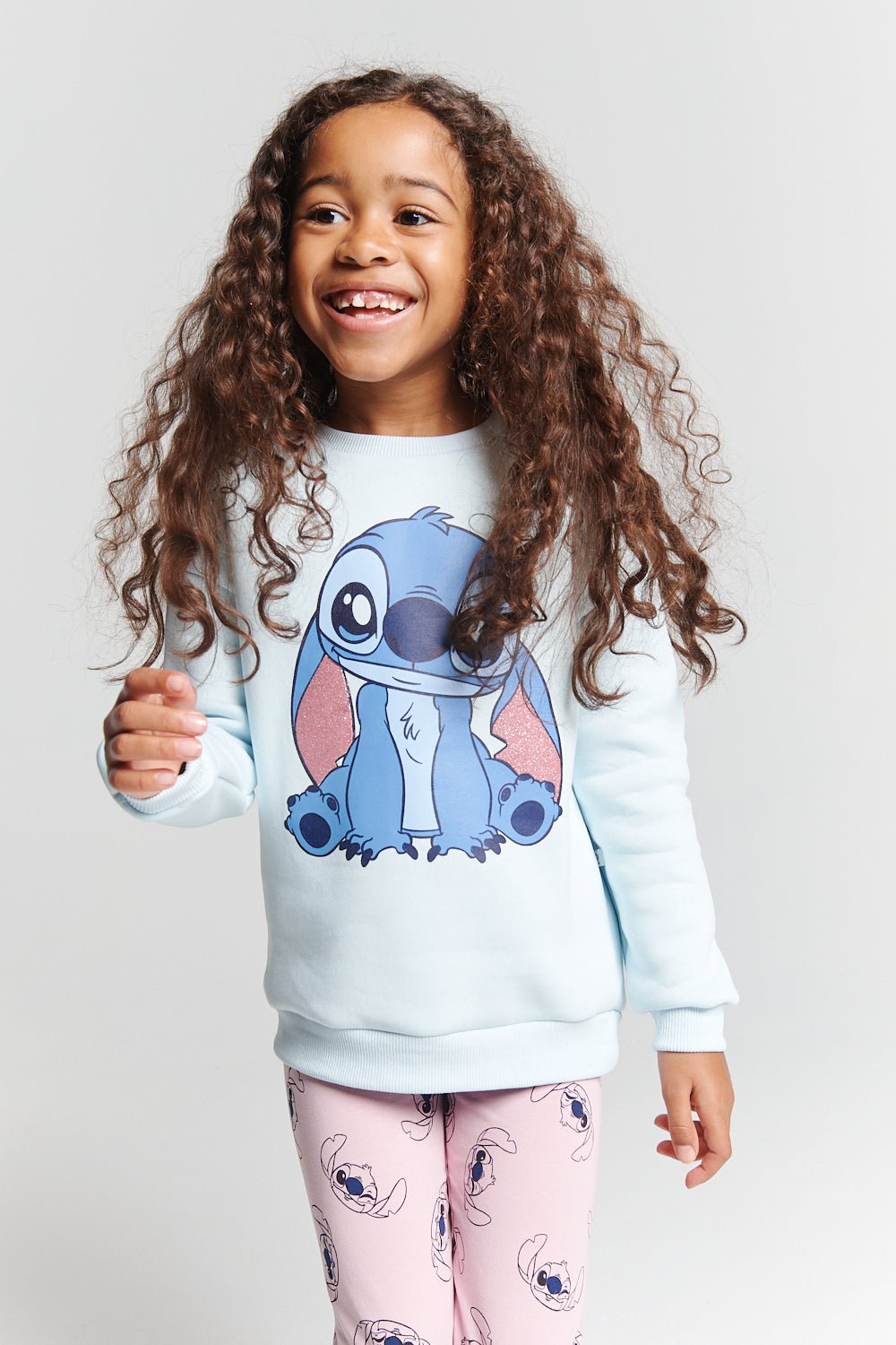 Disney Stitch Girls Top & Leggings Set - Brand Threads