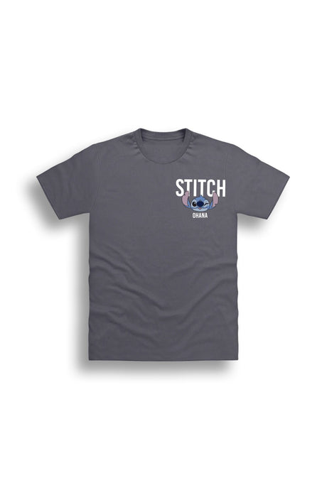 Disney Stitch Women’s T-Shirt – Charcoal Grey 100% Cotton Short Sleeve Tee - Brand Threads