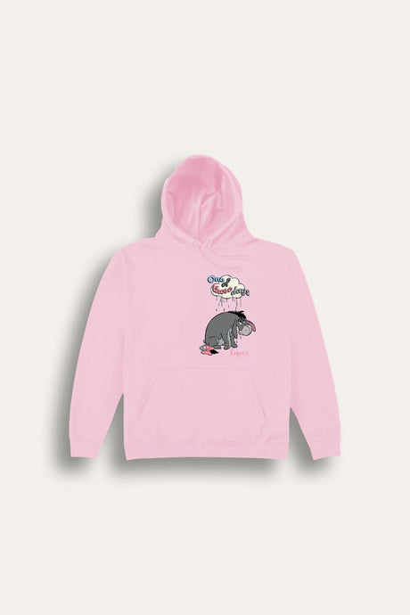 Disney Winnie the Pooh Eeyore ladies pink hoodie - Brand Threads