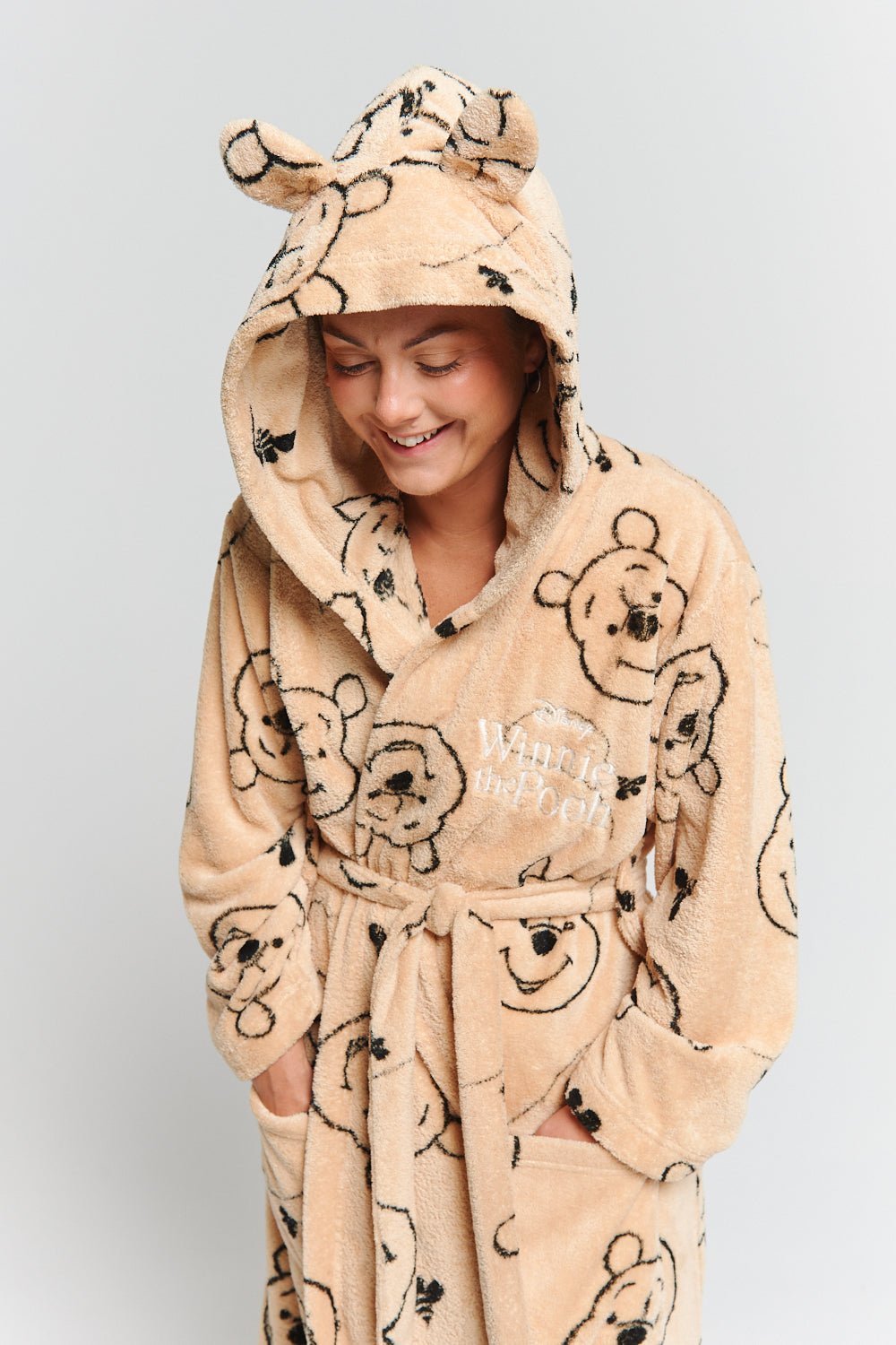 Disney Winnie The Pooh Women’s Fleece Robe - Brand Threads