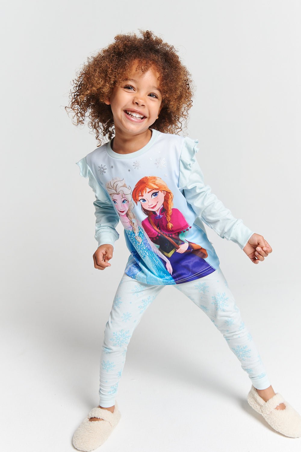 Frozen girls pyjamas - long sleeve & cuffed leg - Brand Threads