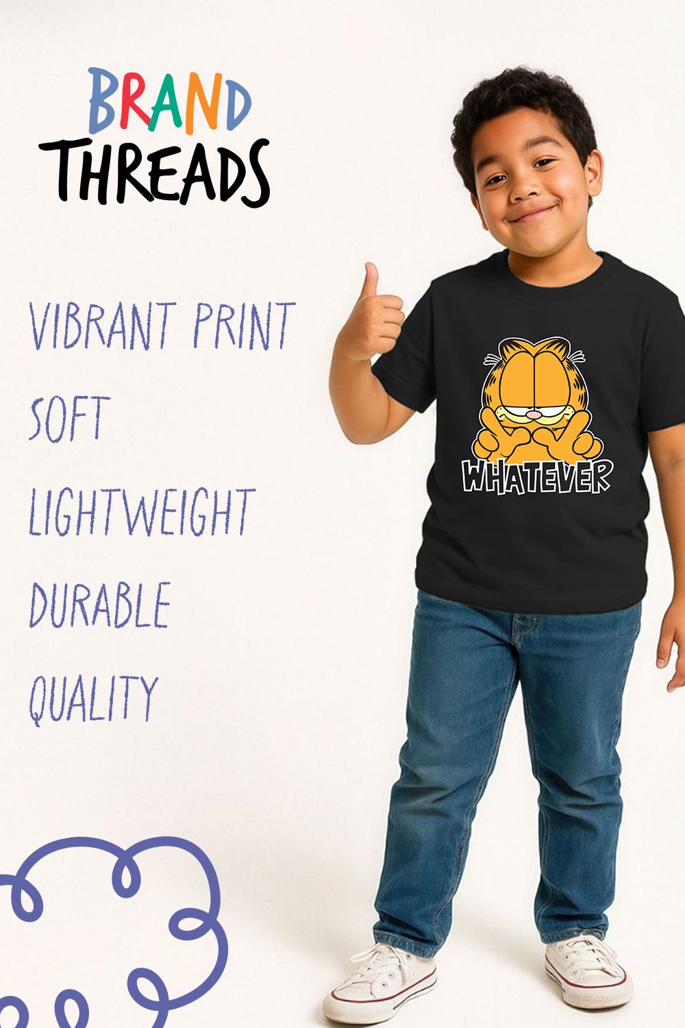 Garfield Kids T Shirt Short Sleeve - Brand Threads